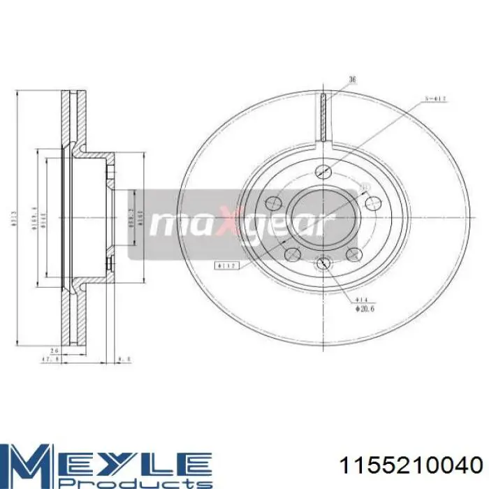 Купить 986478296 Bosch Ротор тормозной