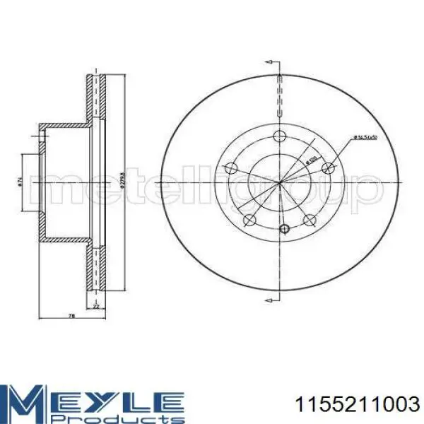 Купить 986478018 Bosch Ротор тормозной
