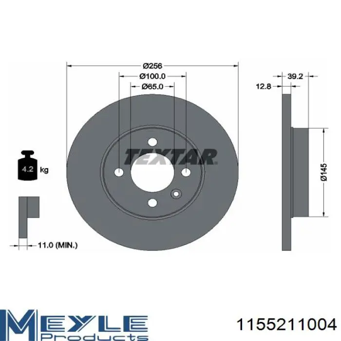 Передние тормозные диски 8514914 Brembo