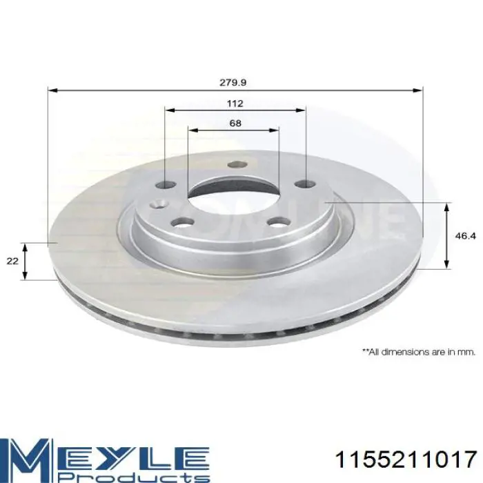 Тормоз дисковый передний Cifam 800468C цена, от 35.47 USD