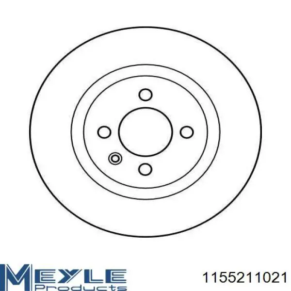 Передние тормозные диски 1155211021 Meyle