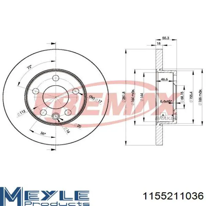 Тормоз дисковый передний Starline SPB1374 цена, от 39.10 USD