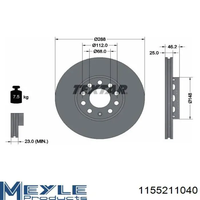 Тормоз дисковый передний Friction Master R1772 цена, от 35.55 USD