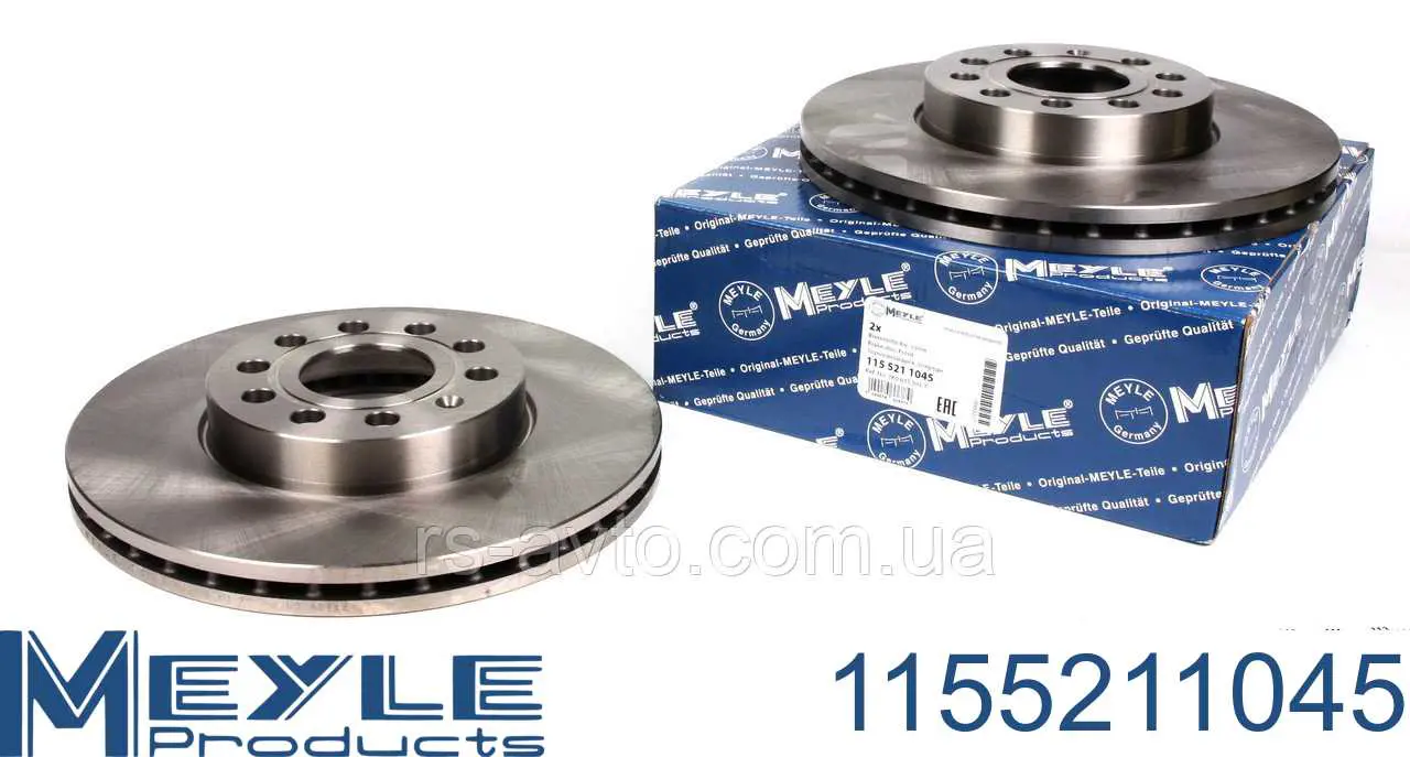 115 521 1045 Meyle диск тормозной передний