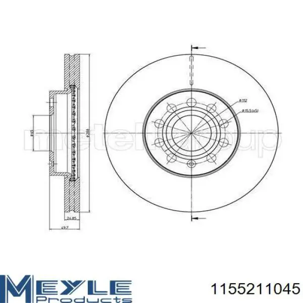 Ремкомплект тормозов передних BS8022HC Optimal