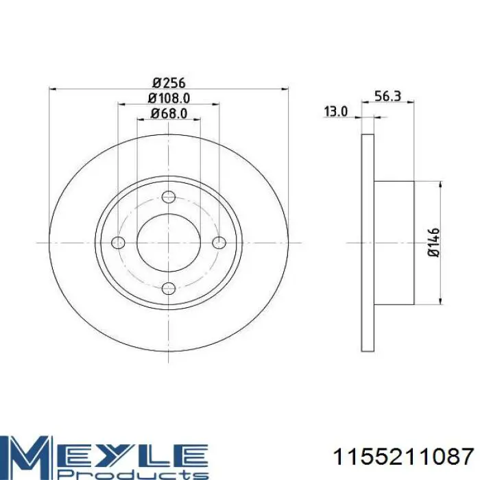 Купить PB1408 Starline Ротор тормозной