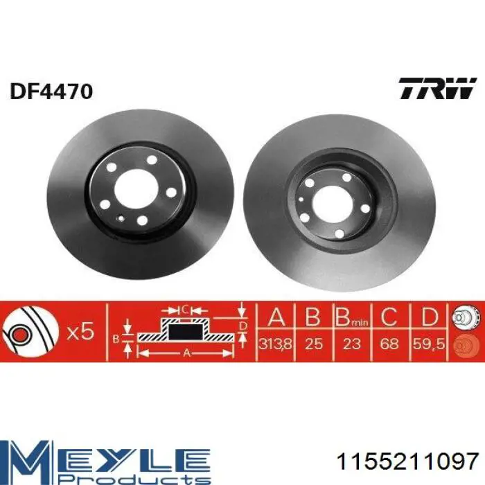 Купить 4FD615301 VAG Ротор тормозной