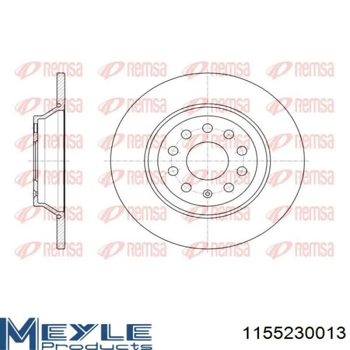 Compre B130800 Denckermann Disco do freio traseiro