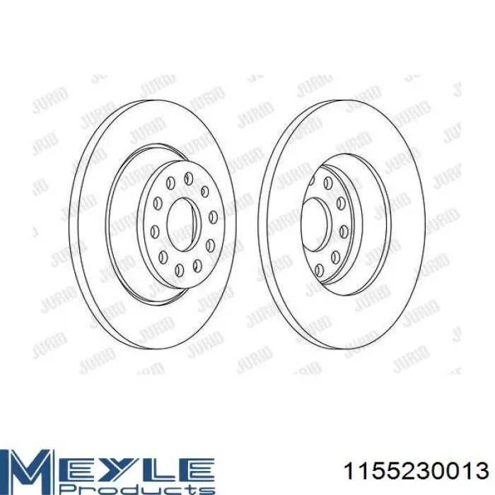 Disco do freio traseiro Denckermann B130800 preço, a partir de 75,35 USD