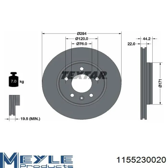 Задний дисковый тормоз Brembo 9958210