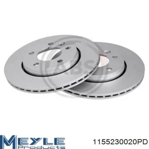 Тормозные диски 1155230020PD Meyle