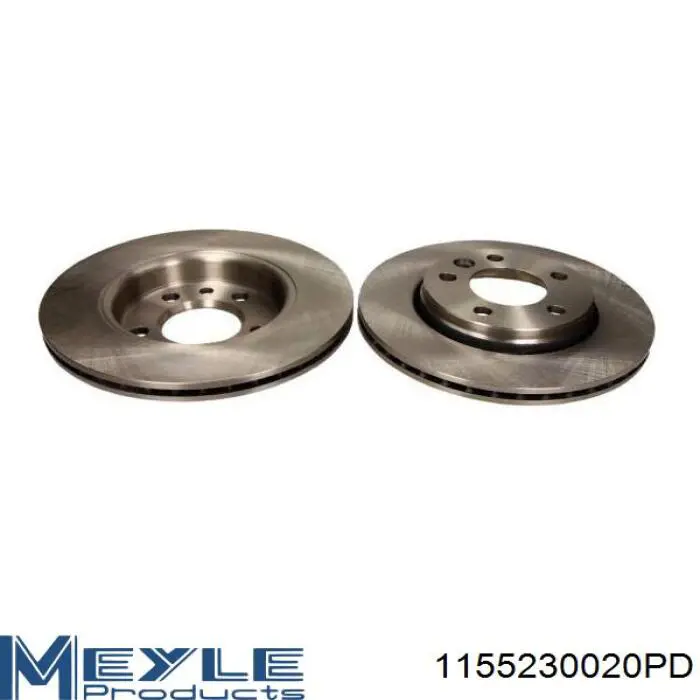 Задний тормозной диск Meyle 1155230020PD цена, от 50.83 USD