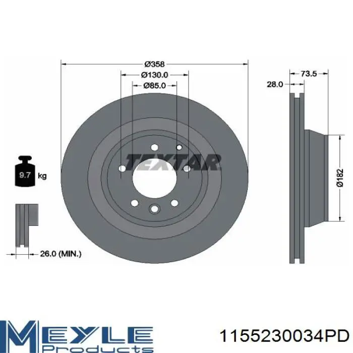 83074048 R1 Concepts Дисковый тормоз
