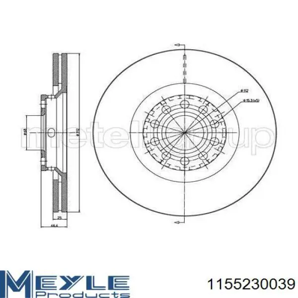 9869011 Brembo Диск тормозной передний