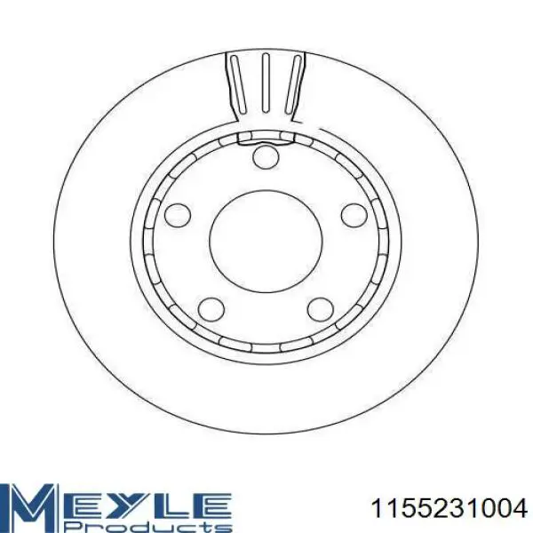 Задний тормозной диск Meyle 1155231004 цена, от 33.74 USD
