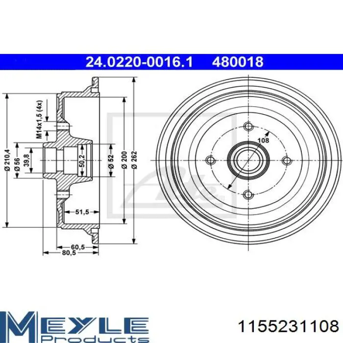 Барабан тормозной задний Bosch 986477016 цена, от 39.04 USD