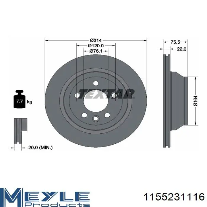 Тормозные диски 191874 Maxgear