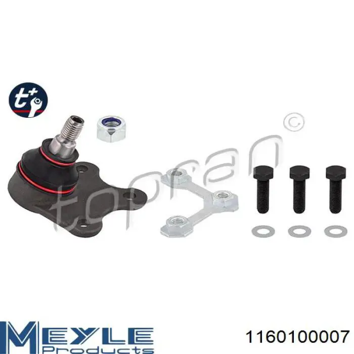 Купить 1160100007 Meyle Шаровая опора, нижняя, левая