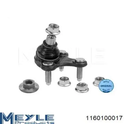 Нижняя левая шаровая опора Meyle 1160100017 цена, от 20.05 USD