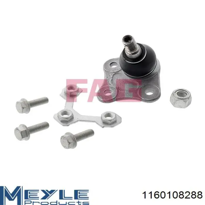 Нижняя правая шаровая опора Meyle 1160108288 цена, от 11.69 USD