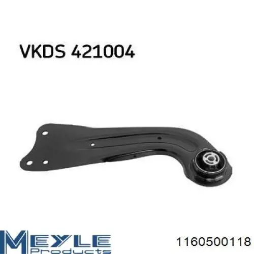 Левый рычаг передней нижней подвески Meyle 1160500118 цена, от 62.23 USD