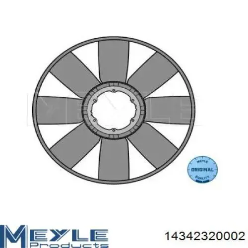 Вентилятор (крыльчатка) радиатора охлаждения MEYLE 14342320002