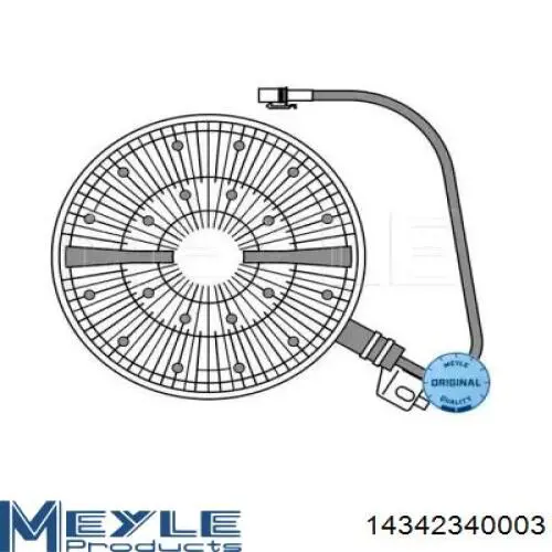 Вентилятор (крыльчатка) радиатора охлаждения MEYLE 14342340003