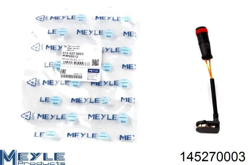Сигнализатор износ тормозных колодок Meyle 145270003 цена, от 1.83 USD