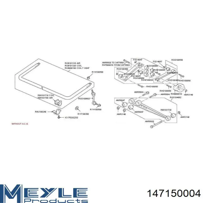 Втулка стабилизатора 147150004 Meyle