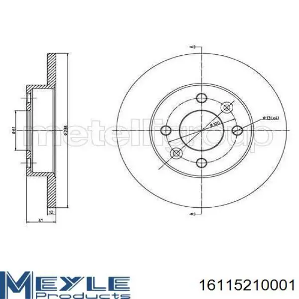 2677509716 Renault (RVI) Диск тормозной передний