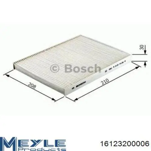 Фильтр воздушный отопителя Meyle 16123200006 цена, от 8.35 USD