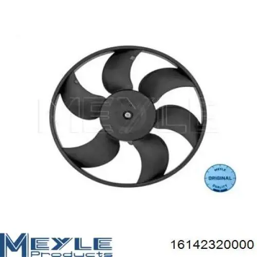 16142320000 Meyle электровентилятор охлаждения в сборе (мотор+крыльчатка)