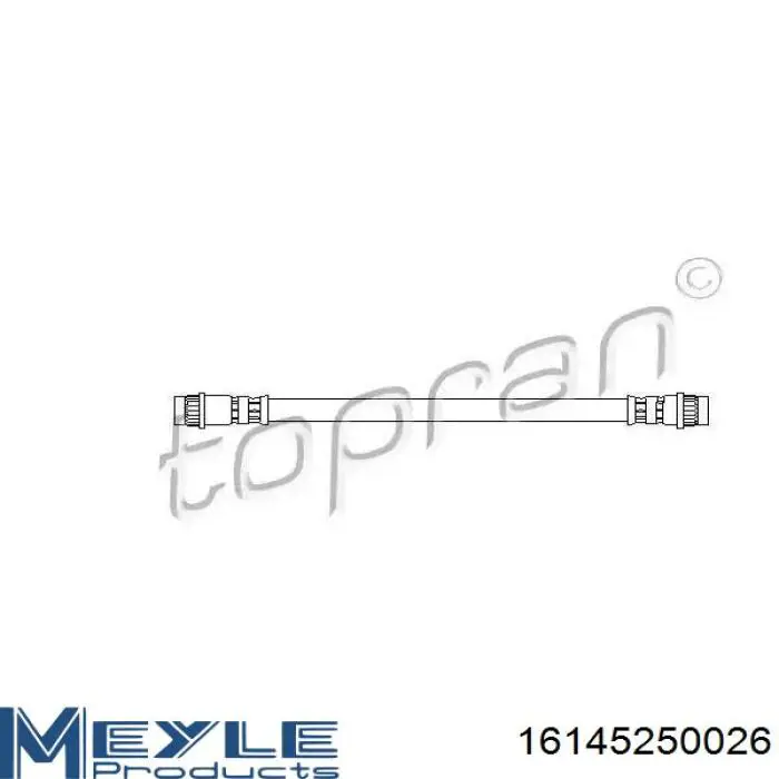 Шланг тормозной передний 77696 Asam