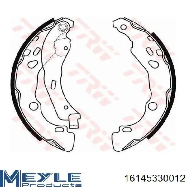 Купить B120218 Denckermann Задние барабанные тормозные колодки
