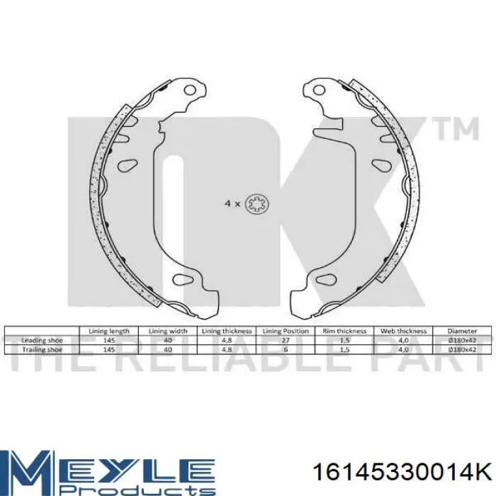 Купить H68061 Brembo Колодки тормозные задние барабанные, в сборе с цилиндрами, комплект