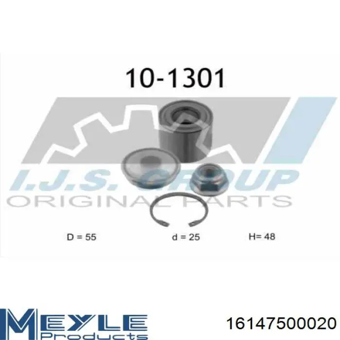 Подшипник задней ступицы WB70079 Sato Tech