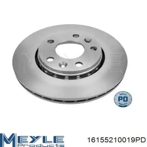 16155210019PD Meyle диск тормозной передний