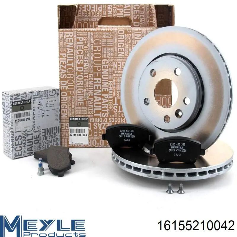 Передние тормозные диски 8671016877 Renault (RVI)