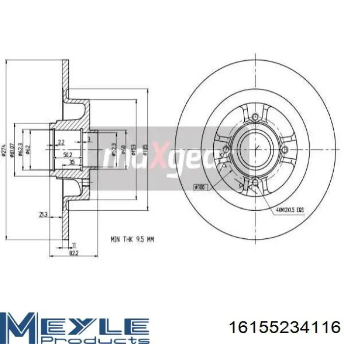 Задний дисковый тормоз Brembo 08B65017