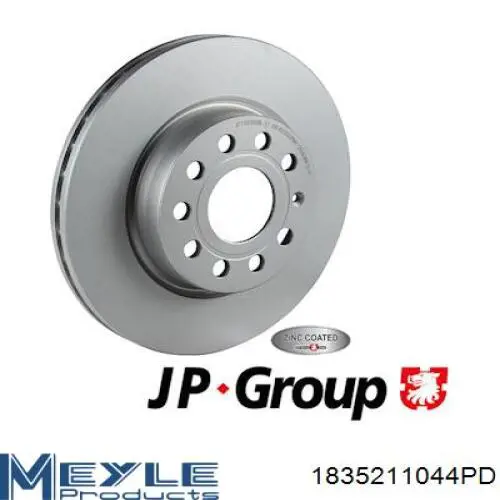Тормоз дисковый передний Meyle 1835211044PD цена, от 36.87 USD