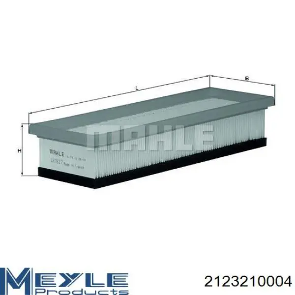 Элемент воздушного фильтра Meyle 2123210004 цена, от 4.94 USD