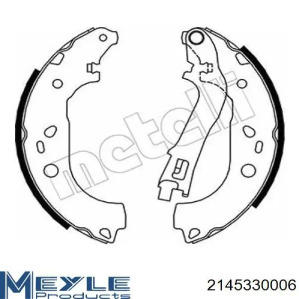 568001 Opel Барабанные тормозные колодки