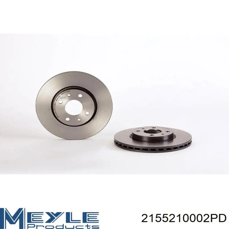 Передний тормозной диск Meyle 2155210002PD