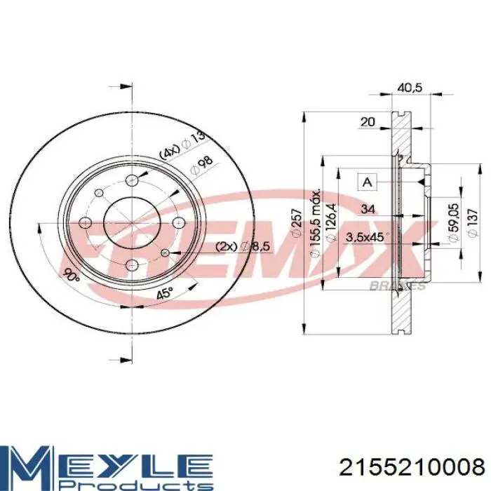 Тормоз дисковый передний Fiat/Alfa/Lancia 0000007645056 цена, от 24.65 USD
