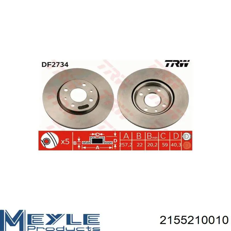Передний тормозной диск Jurid/Bendix 561109J