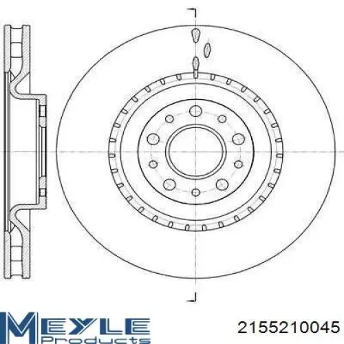 Тормоз дисковый передний Meyle 2155210045 цена, от 50.65 USD