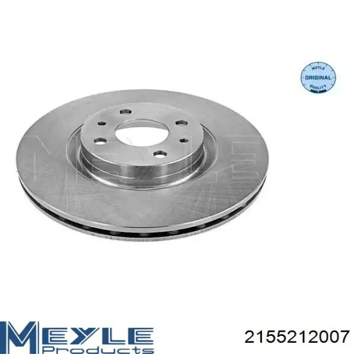 215 521 2007 Meyle диск тормозной передний
