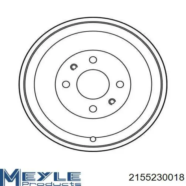 Барабан тормозной задний Meyle 2155230018 цена, от 39.44 USD
