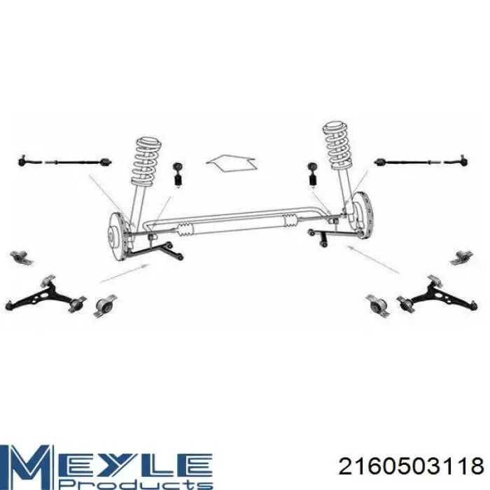 Передний нижний рычаг Meyle 2160503118