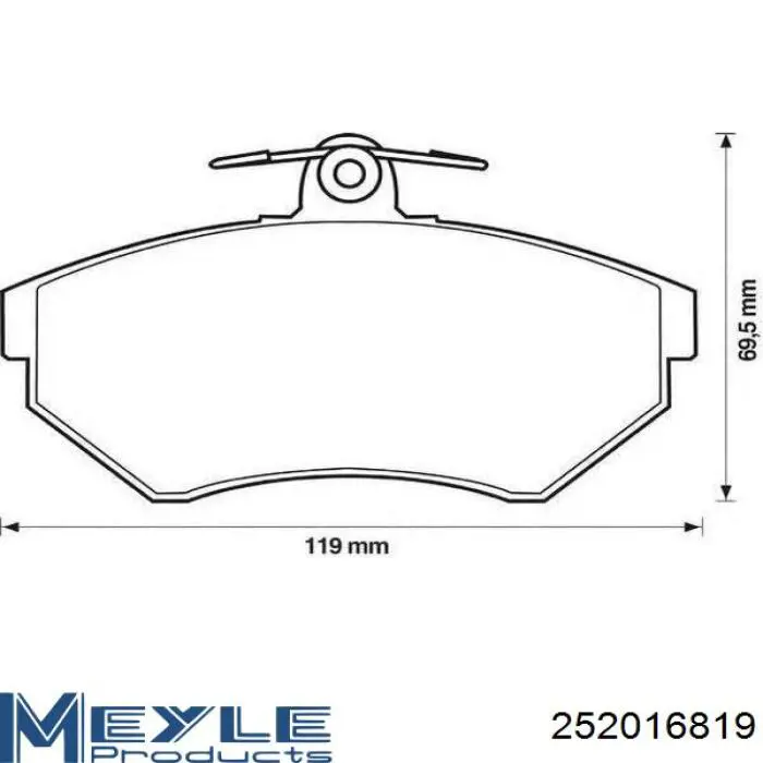 Колодки Meyle 252016819 цена, от 17.58 USD